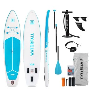 Inflatable Stand Up Paddle 10.6 Touring Blue Waterfall (120kg)